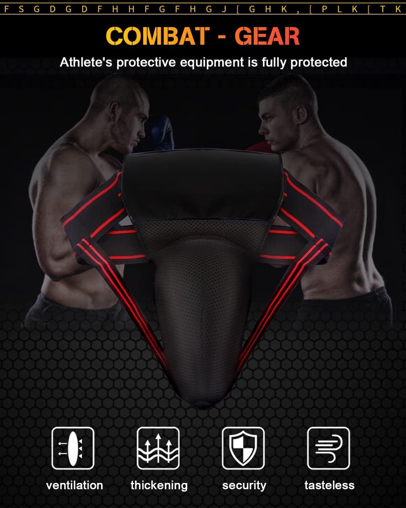 GLL Mens Groin Protector, Protective Cup, Boxing Abdominal Groin Guard, MMA Protective Cup, Kickboxing Cup, Muay Thai Cup Protector（30 in - 42 in） - Image 5